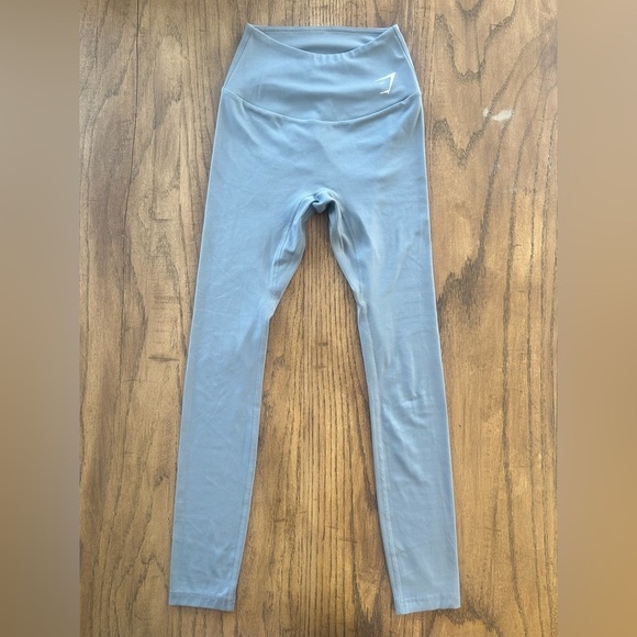 Gymshark High Waisted Training Leggings Grey Size XS Athletic Sporty Comfy - Picture 1 of 10